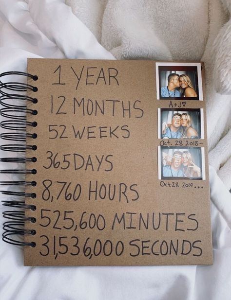 Boyfriend Christmas Diy, Gift Ideas For Your Boyfriend, Diy Christmas Gifts For Boyfriend, Ideas For Your Boyfriend, Diy Gifts For Girlfriend, Studera Motivation, Anniversary Scrapbook, Diy Anniversary Gift, Cute Gift Ideas