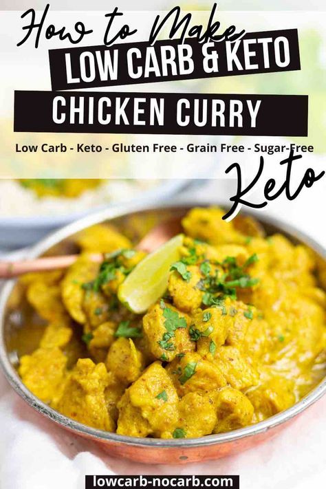 Chicken Curry Crockpot, Low Carb Curry, Low Fat Chicken Recipes, Chicken Curry Recipe Easy, Keto Curry, Curry Recipes Easy, Coconut Curry Sauce, Cooking Frozen Chicken, Chicken Curry Recipe