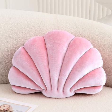 Ocean Room Decor, Seashell Pillow, Summer Room Decor, Beach Room Decor, Beach Pillow, Mermaid Bedroom, Ocean Room, Pillow Cushions, Cute Furniture