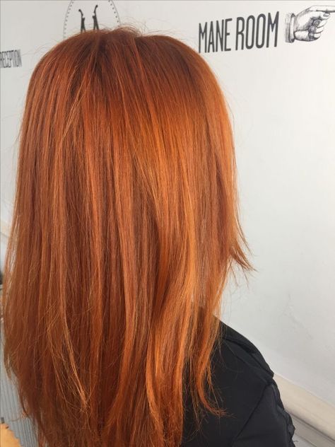 Darker Orange Hair, Medium Orange Hair, Faded Ginger Hair, Ginger Long Bob, Brownish Orange Hair, Orange Natural Hair, Deep Ginger Hair, Ginger Hair Colour, Orange Ginger Hair