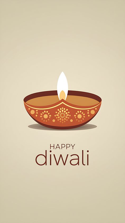 Free Minimalist Diwali Greeting Card with Diya Lamp Diya Background, Deepavali Greetings Cards, Happy Diwali Poster, Hindu Festival Of Lights, Happy Deepavali, Happy Diwali Wishes Images, Diwali Gif, Diwali Greeting, Diwali Poster