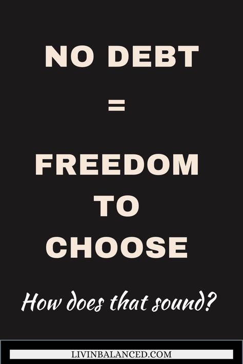 Do you want the freedom to make financial choices, spend your money how you want to spend it, and be thr creator of your life? Start by eliminating yur consumer debt. Debt holds you back. No Debt, Debt Freedom, Eliminate Debt, Money Skills, Debt Free Living, Spending Habits, Bettering Myself, Budgeting Money, Debt Free