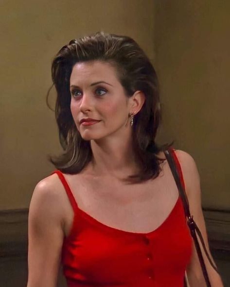 Monica Hairstyles, Friends Monica Geller, Monica Friends, Monica Gellar, Cool Friends, Friends Scenes, Courtney Cox, Monica Geller, 90s Looks