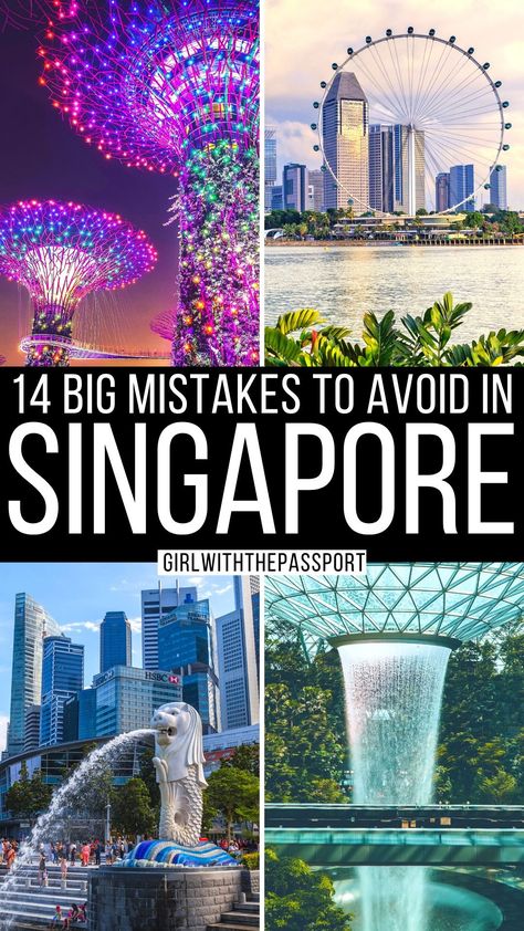 14 Big Mistakes to Avoid in Singapore + Secret Expert Tips for 2023 Singapore Things To Do, Singapore Vacation, Singapore Guide, Singapore Attractions, Singapore Travel Tips, Singapore Itinerary, Things To Do In Singapore, Visit Singapore, Visit Asia