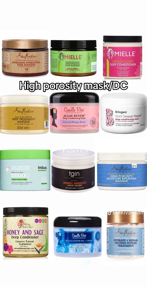 Deep Conditioner For High Porosity Hair, High Porosity Curly Hair Routine, Natural Hair Mask For Black Women, Hair Products For High Porosity Hair, Curly Products For Natural Hair, 4c High Porosity Hair Products, High Porosity Hair Products Type 4, Natural Hair Routine For Growth, 4c Hair Mask