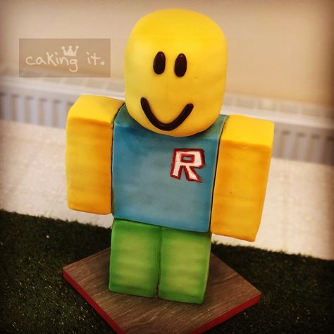 #roblox #robloxnoob #birthdaycake Noob Cake, Roblox Noob, Roblox Cake, Roblox 3, Roblox Pictures, 13th Birthday, Roblox Roblox, 8th Birthday, Bday Party