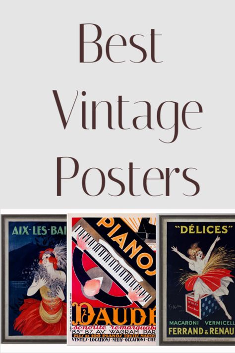 If you are looking for large colorful art, but you are shopping on a budget try looking for large vintage posters.  They can make a statement without costing a lot. Large Vintage Poster, Large Colorful Art, Bright Art Prints, French Posters, Vintage French Posters, Shopping On A Budget, Giant Poster, Travel Vintage, Big Wall Art