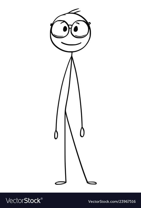 Cartoon stick figure drawing conceptual illustration of smiling man or businessman with big glasses. Dow… | Stick figure drawing, Stick men drawings, Stick drawings Cartoon Drawings Doodles, Simple Cartoon Drawings, Teachers Drawing, Stick Men Drawings, Stick Drawings, Big Glasses, Stick Figure Drawing, Smiling Man, Conceptual Illustration