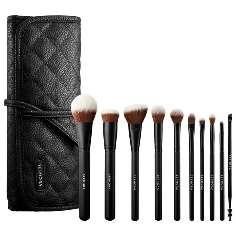 Sephora Brush Set, Sephora Brushes, Small Things Blog, Full Coverage Makeup, Sephora Makeup Brushes, Face Brush Set, Sephora Beauty, Makeup Store, Contour Brush