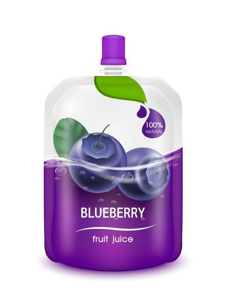 Jelly Drink Packaging, Juice Jelly, Purple Packaging, Jelly Drink, Blueberry Jelly, Juice Ad, Jam Packaging, Juice Pouch, Blueberry Juice