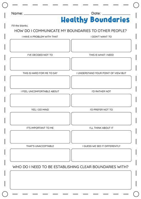 Healthy Boundaries Worksheet Boundary Activities Therapy Ideas, Personal Boundaries Worksheet, Relationships Worksheets, Healthy Boundaries Worksheets, Boundaries Activities, Boundaries Worksheet, Relationship Dynamic, Couples Therapy Worksheets, Counseling Tips