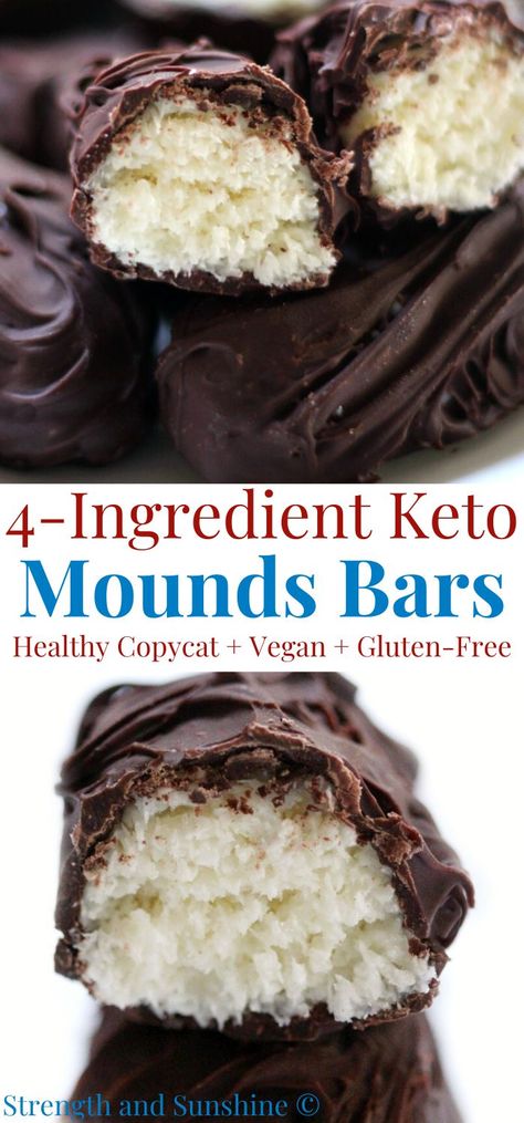 Homemade Easter Candy, Homemade Mounds, Mounds Bars, Almond Joys, Candy Bar Recipe, Low Carb Candy, Sugar Free Recipes Desserts, Weight Watchers Recipes Desserts, Postre Keto