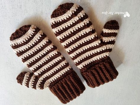 Striped Delight Mittens – Share a Pattern Striped Delight, Mittens Free Pattern, Striped Mittens, Crochet Mittens Free Pattern, Crochet Mittens Pattern, Crochet Mittens, Mittens Pattern, A Pattern, Winter Glove