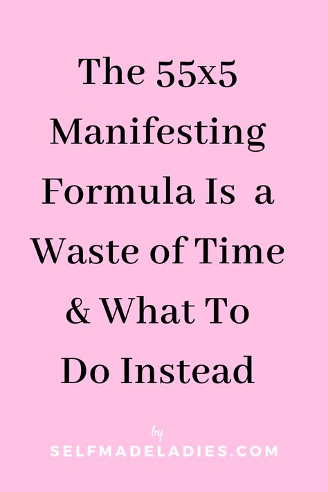 The 55x5 Manifestation Technique Is a Waste of Time & What To Do Instead - SelfMadeLadies Manifestation Techniques Scripting, 55x5 Manifestation Examples, 777 Manifestation Method, Manifestation Aesthetic Wallpaper, Money Manifestation Wallpaper, 555 Manifestation, 55x5 Manifestation, Wallpaper Iphone Money, Manifestation Examples