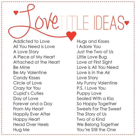 Titles For Love Stories, Love Story Book Title Ideas, Scrapbook Titles For Couples, Title Ideas For Stories About Love, Scrapbook Quotes Boyfriend, Story Title Ideas About Love, Love Story Scrapbook Ideas, Love Scrapbook Boyfriend Pages Ideas, Love Story Title Ideas