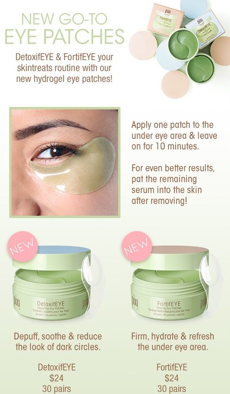 Eye Patches | Pixi Beauty Pixi Eye Mask, Eye Patch Skin Care, Pixie Eye Patches, Pixi Eye Patches, Best Eye Patches, Eye Patches Skin Care, Eye Care Routine, Eye Care Products, Under Eye Patches