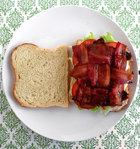 Bacon Lattice, Blt Recipes, Bacon Blt, Summer Sandwiches, Bacon Sandwich, Soup And Sandwich, Sandwich Recipes, Om Nom, Pork Recipes