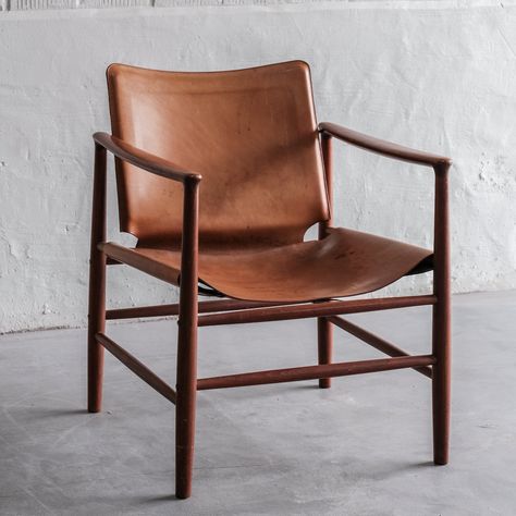 Listed on VNTG.com: Safari chair by Kai Lyngfeldt Larsen, 1960s | #vntg #vintage Safari Chair, 1960s