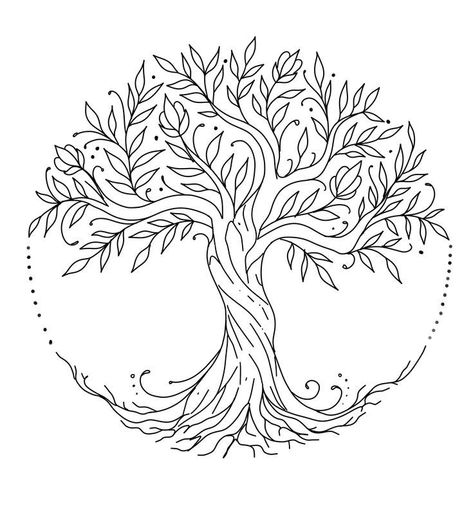 Genealogy Tree, Tree Of Life Tattoo, Wood Burning Patterns, Pola Sulam, Wood Burning Art, Tree Tattoo, Circle Of Life, Tattoo Design Drawings, Tattoo Stencils