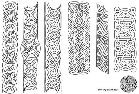 Viking Knotwork, Celtic Border, Embroidering Machine, Celtic Band, Celtic Ornaments, Tattoo Thigh, Knot Tattoo, Celtic Tattoo, Tooling Patterns