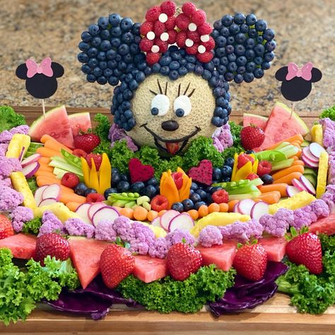 Birthday Fruit Platter, Minnie Mouse Balloons, Fruit Display, Mini Mouse, Happy 2nd Birthday, Fruit Platter, Minnie Mouse Birthday, Fruit Salad, 2nd Birthday