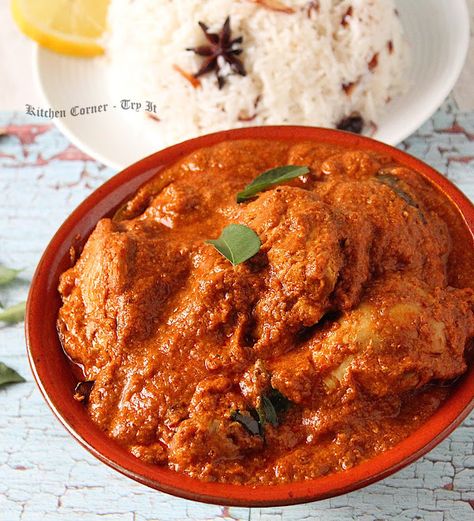 Malabar Chicken Curry Chicken Malabar Curry, Malabar Recipes, South Indian Chicken Recipes, Clean Chicken, Indian Chicken Recipes, Indian Chicken, Kerala Food, Tasty Recipes Videos, Grated Coconut