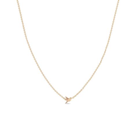 14k gold cable chain necklace with an itty bitty engraved hummingbirdSPECIFICS • 14k cable chain adjustable at 14-15-16"• hummingbird is approx. 6.5mm wide x 4.5mm tall Hummingbird Necklace, Zoe Chicco, Cable Chain Necklace, Itty Bitty, Cable Chain, Chain Necklace, Cable, Chain, Gold