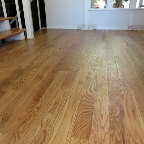 Minwax Golden Oak, Red Oak Hardwood Floors Stains, Stain On Red Oak, Golden Oak Floors, Golden Oak Wood Stain, Hardwood Floor Stain Colors, Oak Floor Stains, Staining Wood Floors, Wood Floor Stain Colors