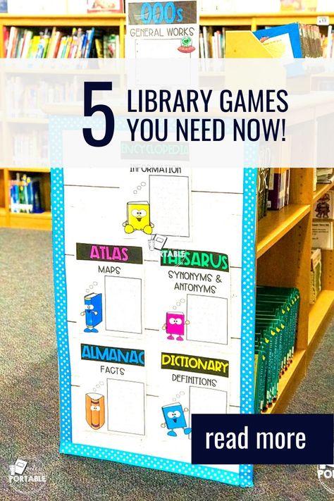 Middle School Librarian Ideas, Fun Library Activities For Middle School, School Library Activity Ideas, Silent Library Challenges, Library Club Ideas, Library Games For Middle School, Primary Library Ideas, Librarian Ideas School Libraries, Fun Library Displays