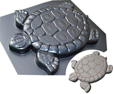 PRICES MAY VARY. One piece is sold multiple mold for making a turtle size 15.75 "x 13.39" x 1.5 "(40 x 34 x 3.8 cm). The mold is made of ABS plastic thickness of 0.078" (1.9-2 мм) It can be used for casting plaster and concrete. With one mold can produce more than 50 turtles for arranging garden paths. One piece is sold multiple mold for making a DECORATIVE Stepping Stone Your choice of the proposed models. The price is for one model you selected! The mold is made of ABS plastic thickness of 0.0 Concrete Stepping Stone Molds, Stepping Stone Pavers, Concrete Molds Diy, Casting Plaster, Diy Path, Walk Maker, Decorative Stepping Stones, Stepping Stone Molds, Concrete Path