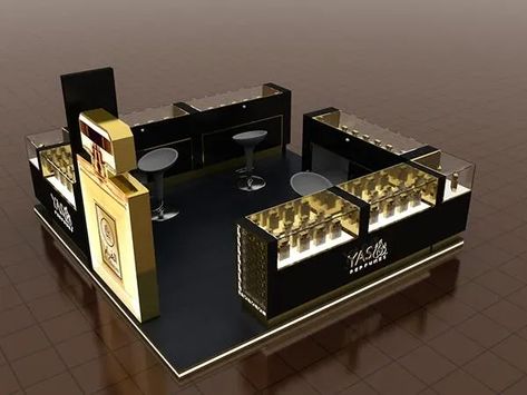 Perfume Kiosk, Custom Display Case, Small Booth, Perfume Stand, Mall Kiosk, Store Shelves Design, Handbag Display, Retail Facade, Interior Images