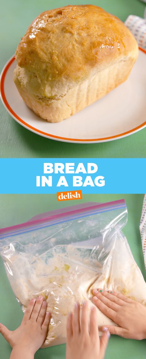 Bread In A Bag is s genius it hurts our brain. Get the recipe at Delish.com. Essen, Bread In A Bag Recipe, Bread In Bag, Bread In A Bag, Bag Bread, Make Bread, Easy Bread Recipes, Easy Bread, Bread Rolls