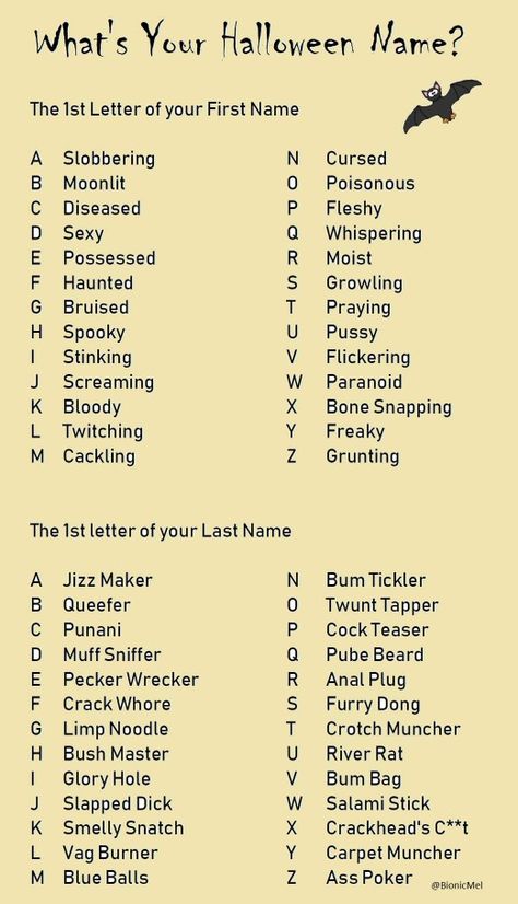 Whats Your Halloween Name Game, Halloween Themed Names, Ghost Names Ideas, What’s Your Halloween Name, Ghost Names List, Creepy Names Ideas, Halloween Username Ideas, Goth Nicknames, Ghost Names