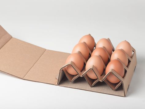 Egg Packaging Ideas, Egg Packaging, Packaging Diy, Packaging Template, Egg Box, Eco Packaging, Creative Box, Creative Package, Beer Packaging