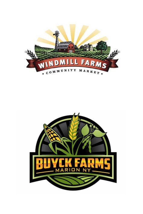 Organic Farm Logo, Corn Farm, Farm Logos, Farm Logo Design, Packaging Design Ideas, Agriculture Logo, Nature Logo, Inspiration Logo Design, Creative Advertising Design