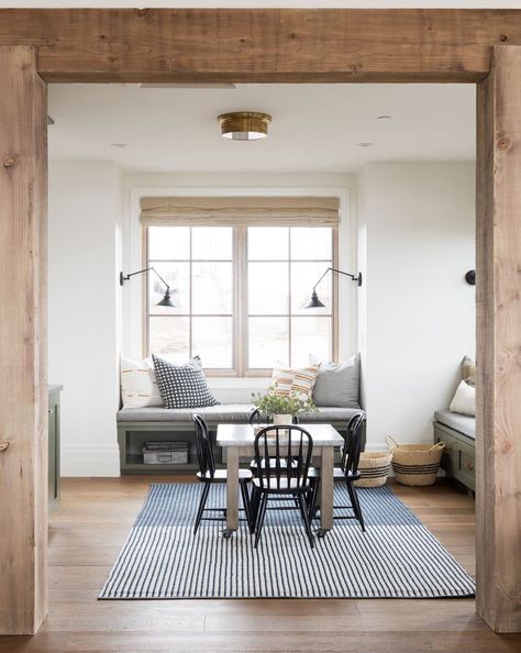 Exposed Wood Beam Inspiration {for our New Home} - Beneath My Heart Sm Ranch House, Beams Living Room, Rustic Home Interiors, Cottage Living Rooms, Studio Mcgee, Wooden Beams, Exposed Wood, Rustic Living, Cottage Living