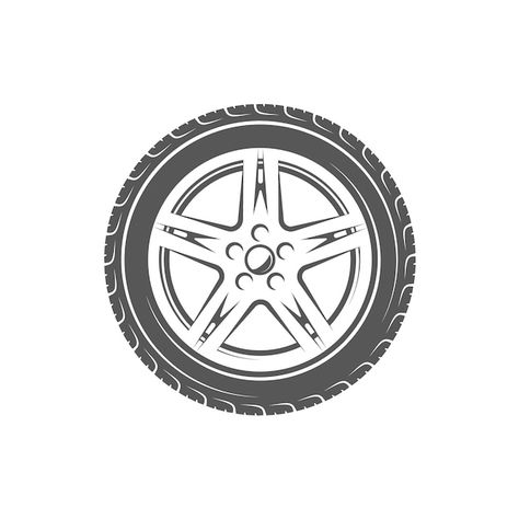 Element of the car service. wheel isolat... | Premium Vector #Freepik #vector #tire-service #car-tire #car-wheel #tire Tire Drawing, Wheels Drawing, Tire Vector, Tire Icon, Tired Cartoon, Service Car, Wheel Logo, Wheel Repair, Pop Art Women