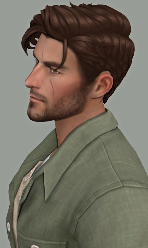 It's been a while since I shared any Sim of mine. I made this fellow for a friend of mine but also decided to share it publicly! Coming free this month! The Sims 4 Cc Mens Hair, Sims 4 Cc Man Hair Patreon, Sims 4 Handsome Men, Sims 4 Character Ideas Male, The Sims 4 Male Skin Cc, Sims 4 Man Cc Hair, Sims 4 Male Short Hair Cc, Hot Sims 4 Male, Sims Male Presets