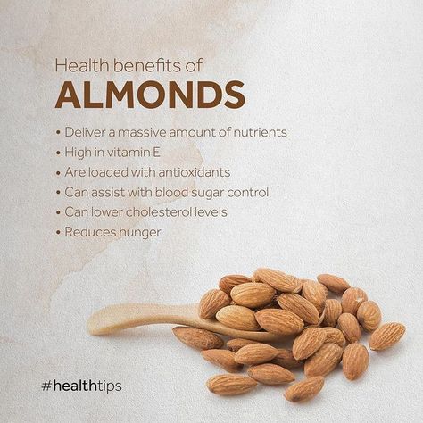 healthy lifestyle fitnessmotivation bodybuilding inspiration USA Almonds Health Benefits, Dry Fruits Benefits, Benefits Of Almonds, Health Benefits Of Almonds, Banana Health Benefits, Almond Benefits, Food Health Benefits, Magnesium Benefits, Healthy Advice