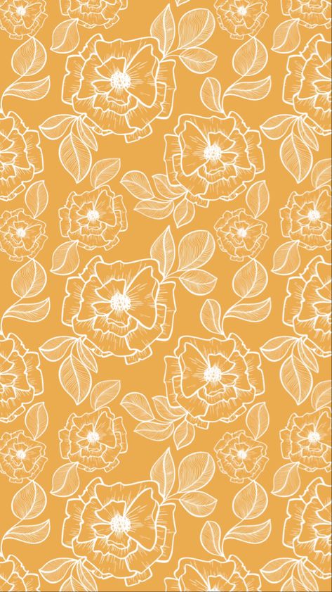 Floral Design Pattern, Modern Florals, Mustard Wallpaper, Boho Background, Wallpaper Iphone Boho, Modern Floral Design, Crazy Wallpaper, Iphone Wallpaper Fall, Boho Wallpaper