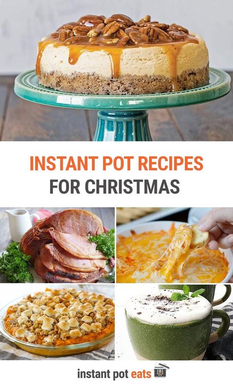 We've collected 25+ Christmas recipes you can make in your Instant Pot pressure cooker this season. Including mains, sides, appetizers, desserts & drinks #instantpot Christmas Dinner Sides, Christmas Dinner Recipes, Instant Pot Cookbook, Best Instant Pot Recipe, Dinner Side Dishes, Christmas Food Dinner, Christmas Cakes, Xmas Food, Instapot Recipes