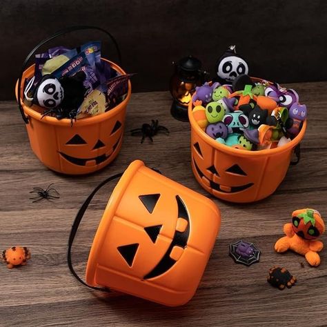 Perfect for Haunted Halloween parties,bucket decoration, a great choice as a Halloween.They also can be used as a flower pot, and place it to the windowsill or desk to decorate your room.