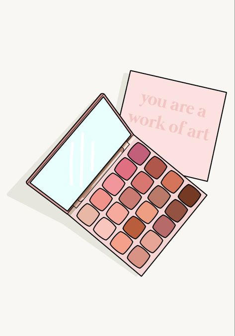 Procreate Makeup, Makeup Printables, Makeup Quote, Paper Makeup, Skin Care Pictures, Makeup Illustration, Iphone 5s Wallpaper, Makeup Stickers, Makeup Drawing