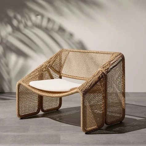 Introducing the Hillia Chair - a masterpiece of luxury and comfort. Crafted with water-resistant rattan, outdoor aluminum, and sumptuous polyester fabric, this chair is equally at home indoors or outdoors. With its generous dimensions of 70cm H x 70cm D x 90cm W, it offers the perfect blend of style and relaxation. Ele Wicker Lounge Chair, Rattan Lounge Chair, Seat Cushion Covers, Outdoor Chair, Outdoor Wicker, Four Hands, Rattan Furniture, Landscape Ideas, Custom Upholstery