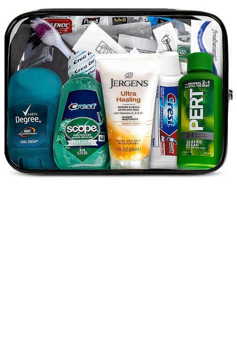 TOILETRY ACCESSORIES INTERNATIONAL TRAVEL CONVENIENCE KIT - Travel accessories toiletries bag for short stays away from home or on business vacation trips
BATHROOM TOILETRIES ESSENTIALS SET EASILY ACCESSIBLE - A well-organized Toiletry Travel Kit is the key to making travel easier and choosing the right toiletry bag can bring order and tranquility to your trip Hygiene Bag, Hygiene Essentials, Hygiene Kit, Bathroom Toiletries, Teen Skincare, Travel Size Toiletries, Extra Dry Skin, Travel Things, Tsa Approved