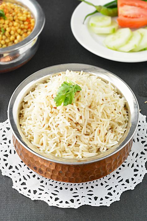 Jeera Rice Recipe Jag Rice Recipe, Benihana Rice, Zeera Rice Recipe, Zarda Rice Recipe, Cumin Rice Recipe, Rice Pack, Jeera Rice, Vegan Rice, Naan Recipe