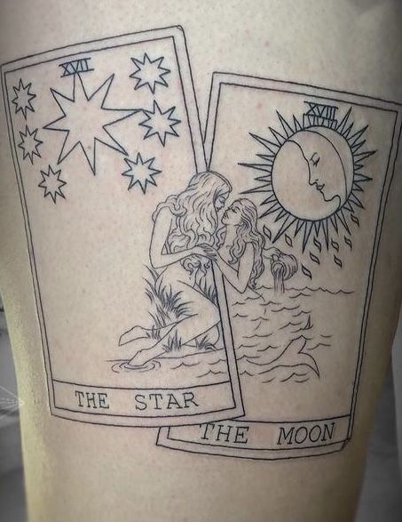 Tarot Card Tattoos, Card Tattoos, Mode Poses, Tarot Card Tattoo, Tattoos Geometric, Card Tattoo, Dream Tattoos, Dope Tattoos, Simplistic Tattoos