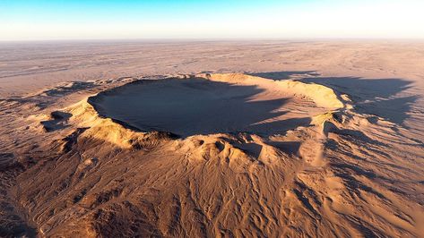 Tenoumer crater - Wikipedia Impact Crater, Nasa Photos, The Sahara Desert, 400m, Sahara Desert, Reverse Image Search, Sacred Places, Natural Phenomena, Nature Images