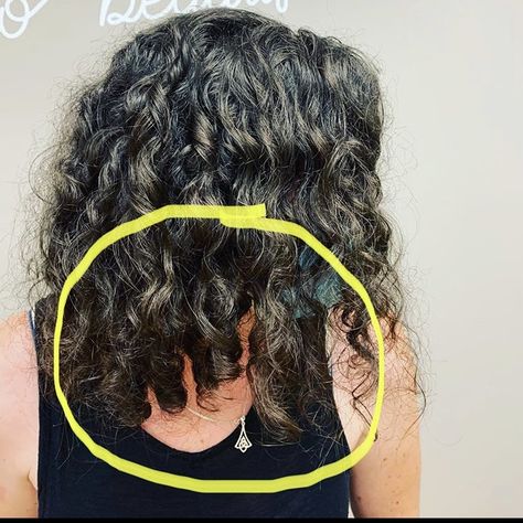 Curly Hair Widows Peak Women, Uneven Curly Hair, Reviving Damaged Curly Hair, How To Revive Damaged Curly Hair, Devacut Curly Hair, Deva Cut, Curly Cuts, The Back, Curly Hair