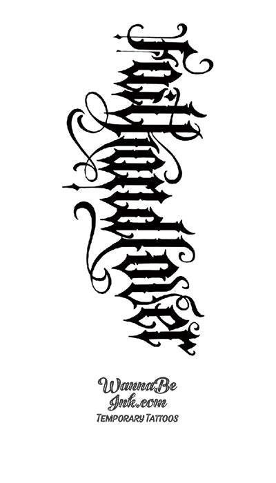 Gothic Lettering Tattoo, Chest Tattoo Writing, Love Letras, Gothic Writing, Full Chest Tattoos, Gothic Type, Tattoo Lettering Design, Gothic Lettering, Tattoo Lettering Styles